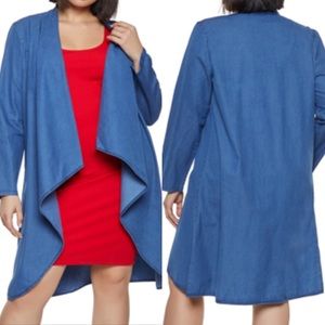 Plus size Chambray Duster